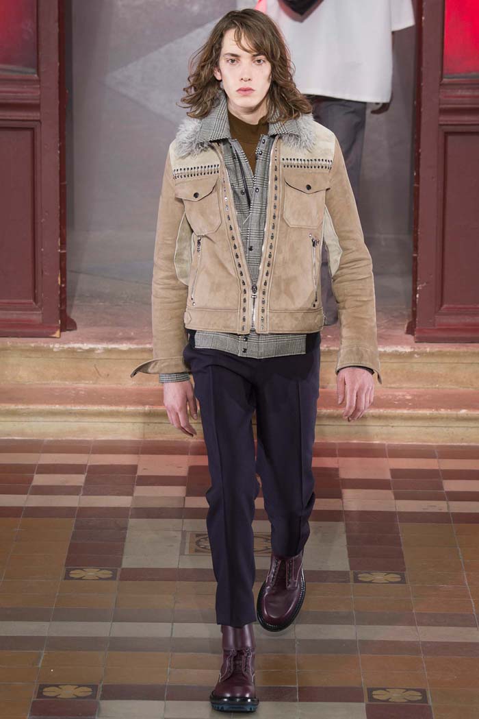 Мужские кожаные куртки осень-зима 2015-2016: Lanvin (лук 2)